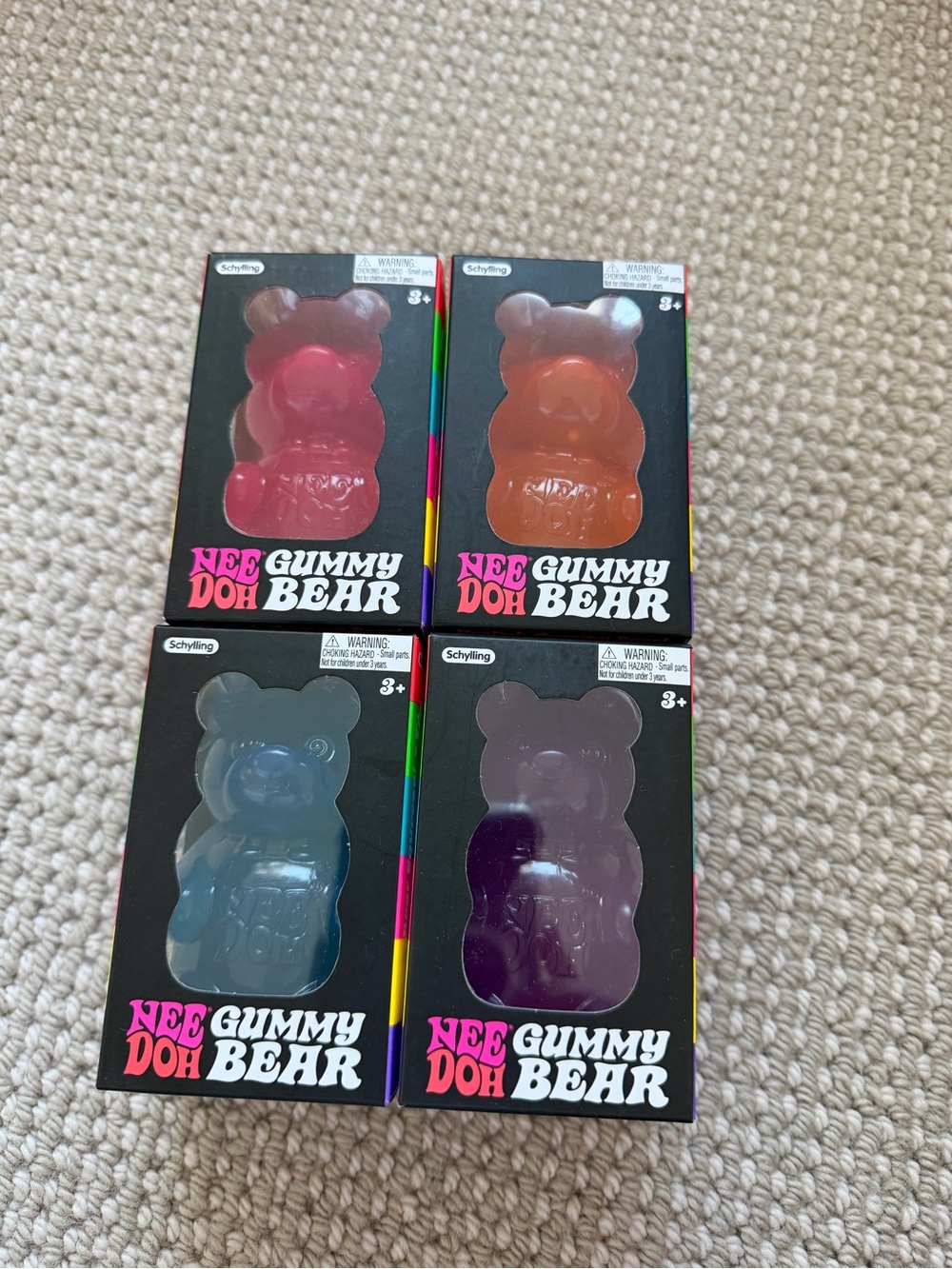 Four NeeDoh Gummy Bear Set - new/authentic!